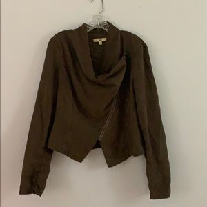 Faux suede jacket